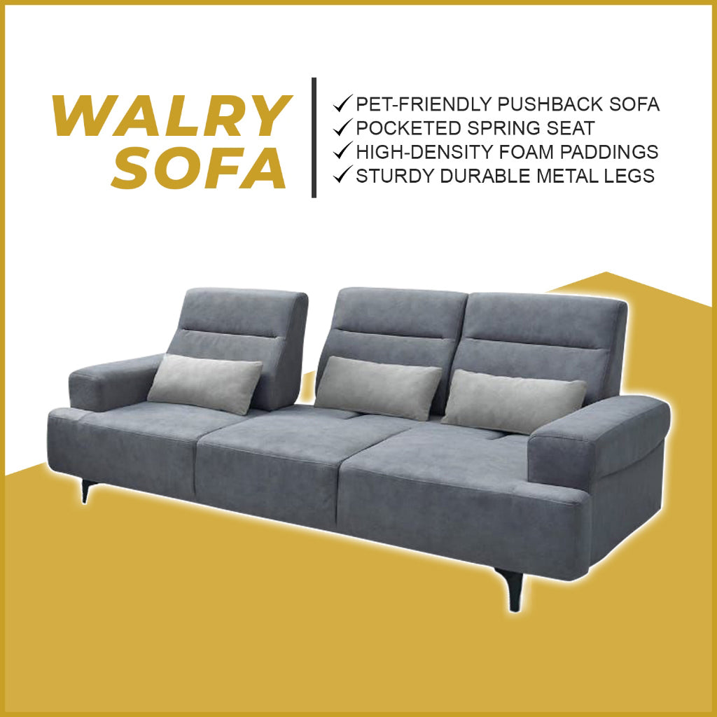 Walry 1/2/3-Seater L-Shaped Sofa with PetFriendly Fabric Scratch-Resistant & Claw-Resistant