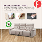 Dally High Back 2-Seater/3-Seater Sofa - w/ Pet Friendly Scratch Resistant Material Options