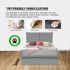 Dante 16" Depth Storage Bedframe w/ Mattress - PetFriendly Scratch Resistant - All Sizes