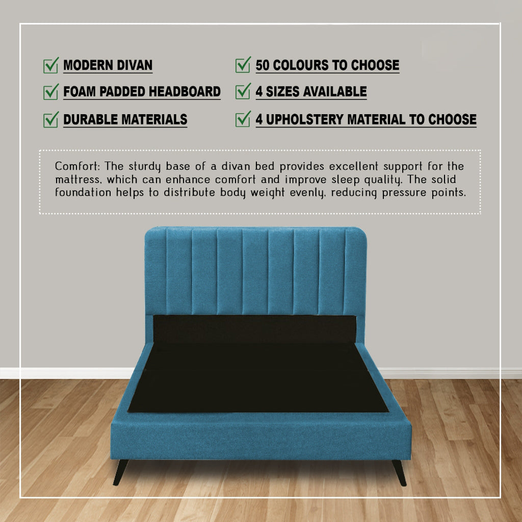Stazie Divan Bed Frame with Mattress - PetFriendly Scratch Resistant Option / All Sizes