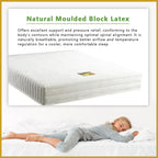 MyLatex TARA 2"/4"8" Mattress Natural Latex & Anti-Static Fabric - All Sizes Available