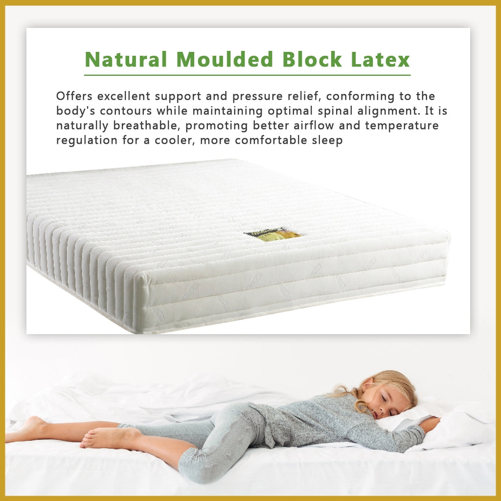 MyLatex TARA 2"/4"8" Mattress Natural Latex & Anti-Static Fabric - All Sizes Available