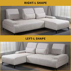 Veeta Model A 3-Seater Sofa Collection with L-shaped - PetFriendly w/ Pushback Function