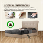 Diomire Ridge Divan Bed Frame with Mattress Add-on - Pet Friendly Option / All Sizes