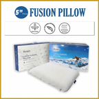Honey Latex Fusion Pillow 5" Eco Friendly Anti-Bacteria Hypoallergenic