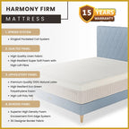 King Koil Simplicity FIRM 12" Mattress Flax Linen Collection - w/ Pillow
