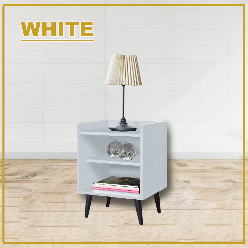 Arius CARB-P2 Certified Board Bedside Table Side Table in Fully Laminated Finish in 6 Colours