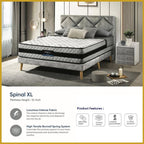 Honey Spinal XL 12" Anti-Static Posture Support Spring Mattress - All Sizes Available