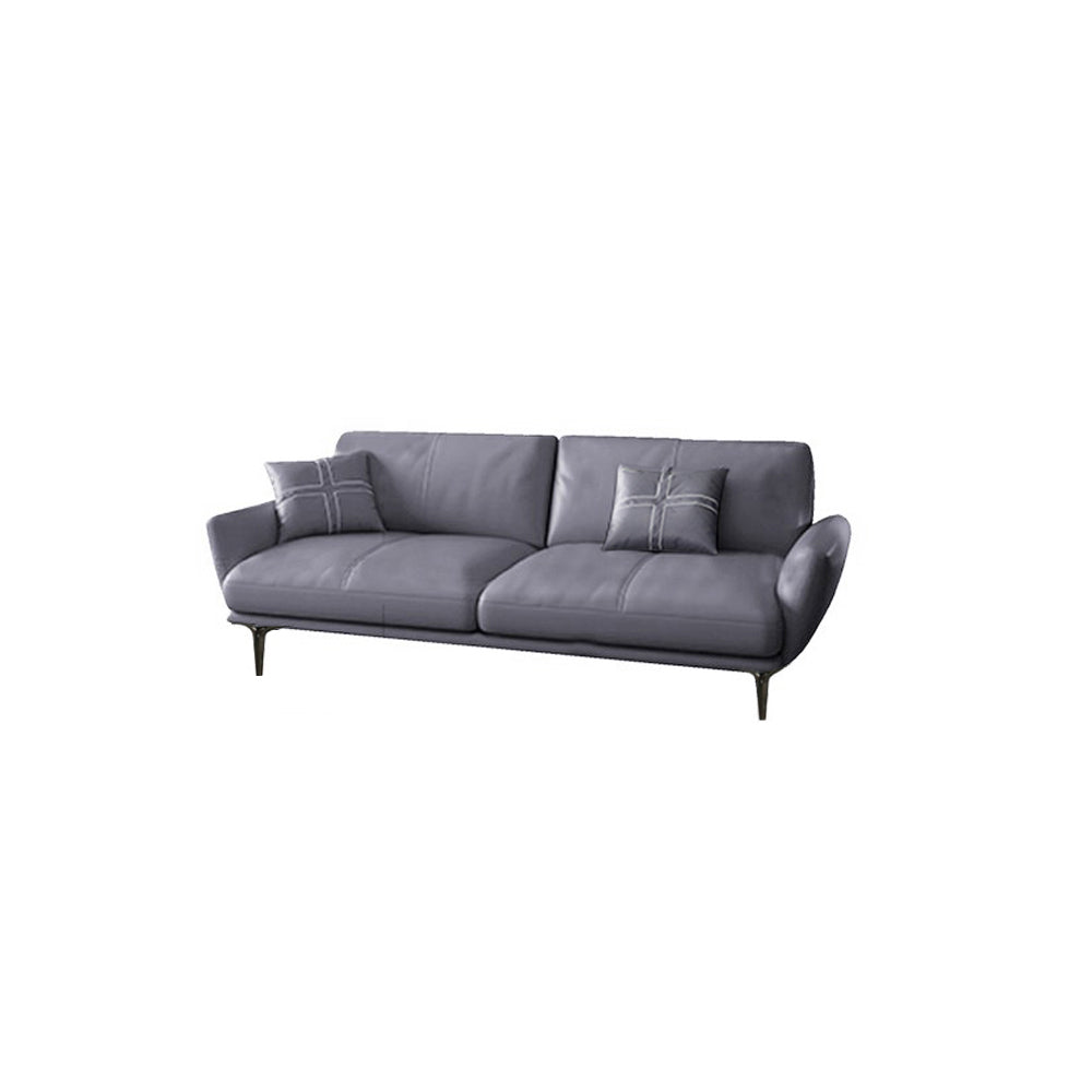 Nordic Inspired Sofa Set In 4 Color Choices Of Premium P.U Leather Upholstery w/ Pet-Friendly Option