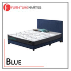 Naga Fabric Bed Frame With 10" Diomire Ortho Supreme Mattress Package In 4 Colours - All Sizes Available