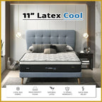 Honey Latex Cool 11" Natural Latex Cooling Silk Mattress - All Sizes Available