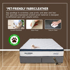 OrthoCoil Blake Drawer Divan Bed Frame - PetFriendly Scratch Resistant/ Mattress Option