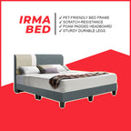 OrthoCoil Divan Bedframe Pet-Friendly Scratch-Resistant Fabric With Mattress Add-On Options - All Sizes Available