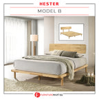 Hester Series Queen/King Wooden Bed Frame Japanese Style Nordic Design in 3 Models