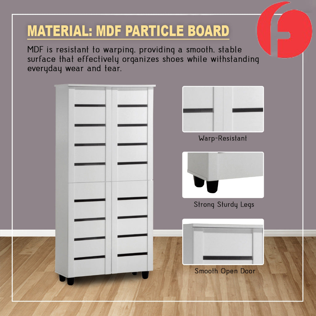 Luca Series Shoe Cabinet Top Quality Material in 2 Colors
