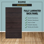Rome Series 1/2/3/4/5 Doors Tall Wardrobe with Drawers and Top Cabinet in Walnut+White