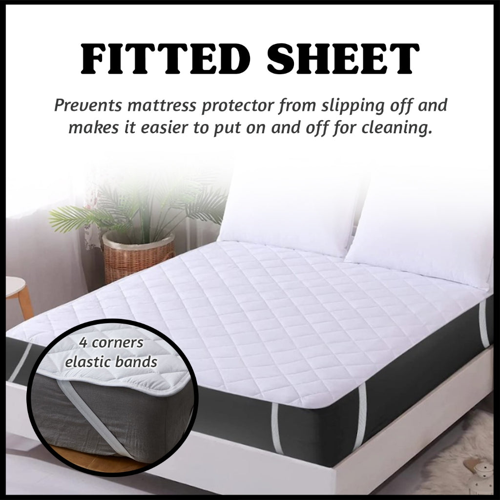 King Koil Mattress Protector Hypoallergenic Mattress Topper with Elastic Band - All Size