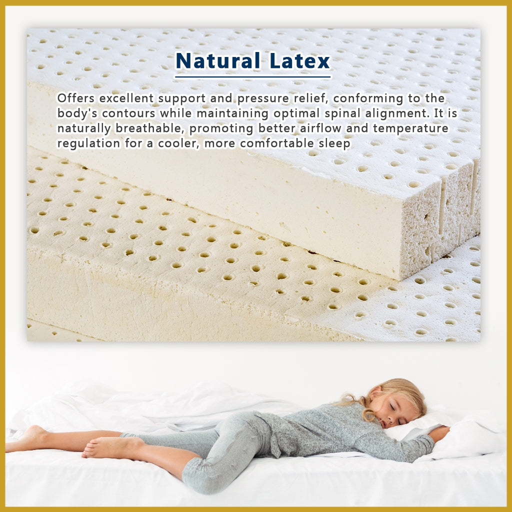 Honey Oxford 14" Graphene Series 7-Zone Pocket Spring Anti-Static Mattress - All Sizes