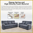 Flora 2/3-Seater Sofa Pocketed Spring / High Density Foam w/ PetFriendly Scratch-Resist