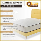 King Koil Simplicity SUPPORT 11" Mattress Flax Linen Collection - w/ Pillow - All Sizes