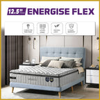 Honey Energise Flex 12.5" Anti-Static 7-Zone Pocket Spring Mattress FREE PILLOW - All Sizes