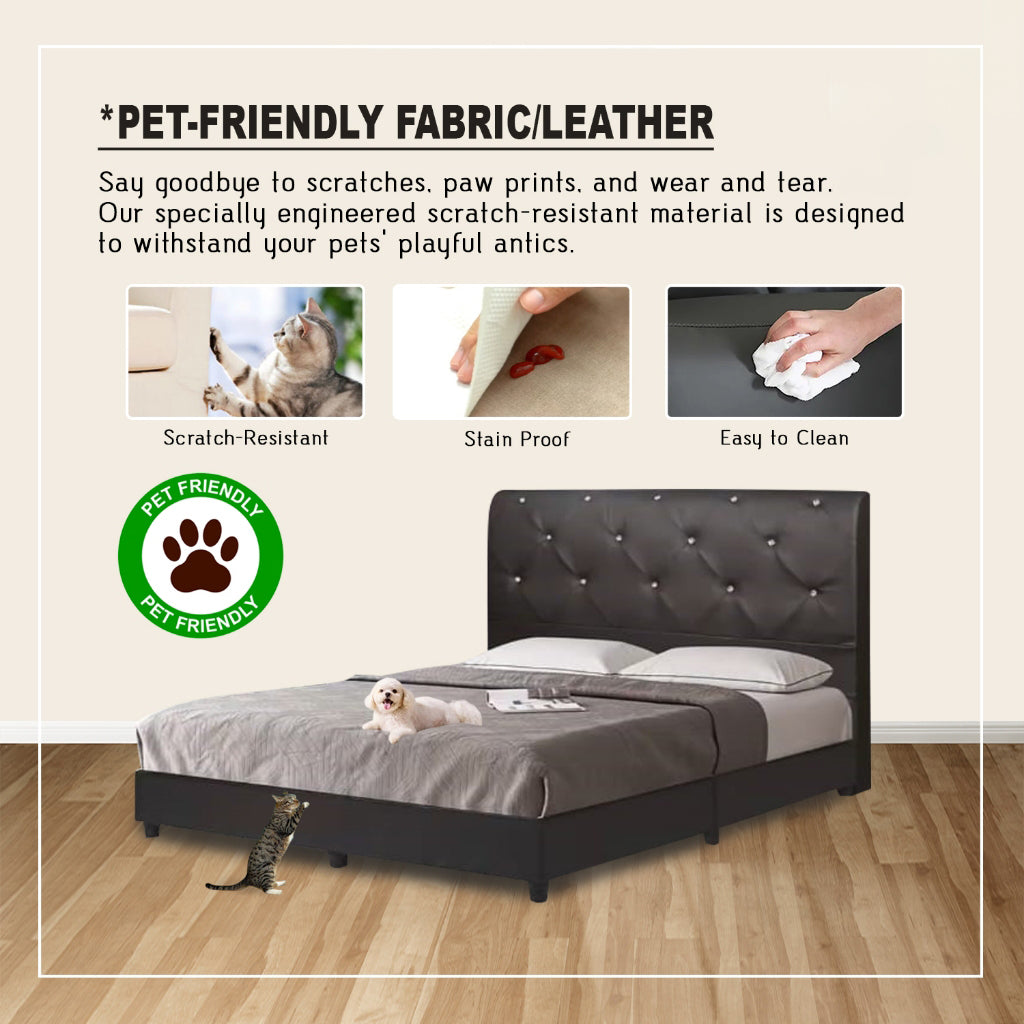 Umali Divan Bed Frame with Mattress - PetFriendly Scratch-Resistant Option / All Sizes
