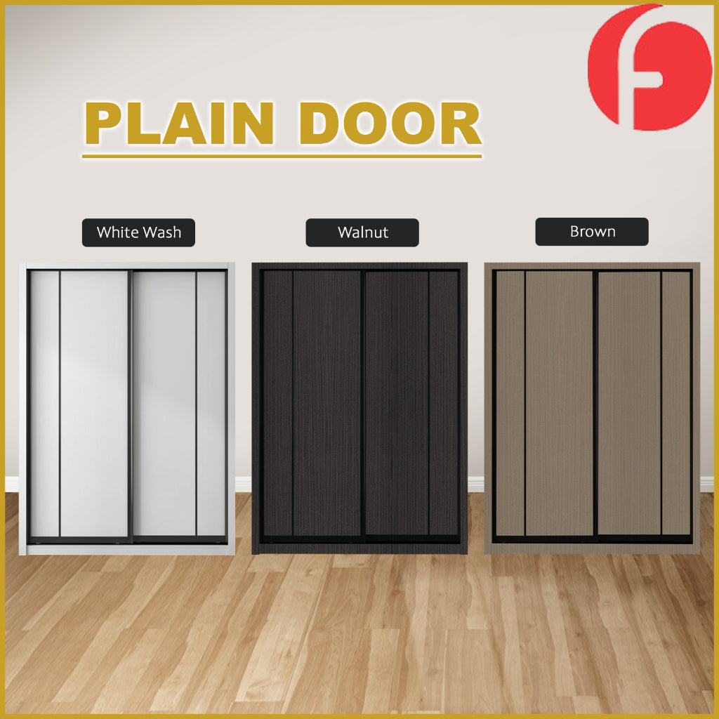 Malta Series 4/5/6/8x8FT 2-Door Sliding Door Wardrobe with Mirror Door in 3 Colours