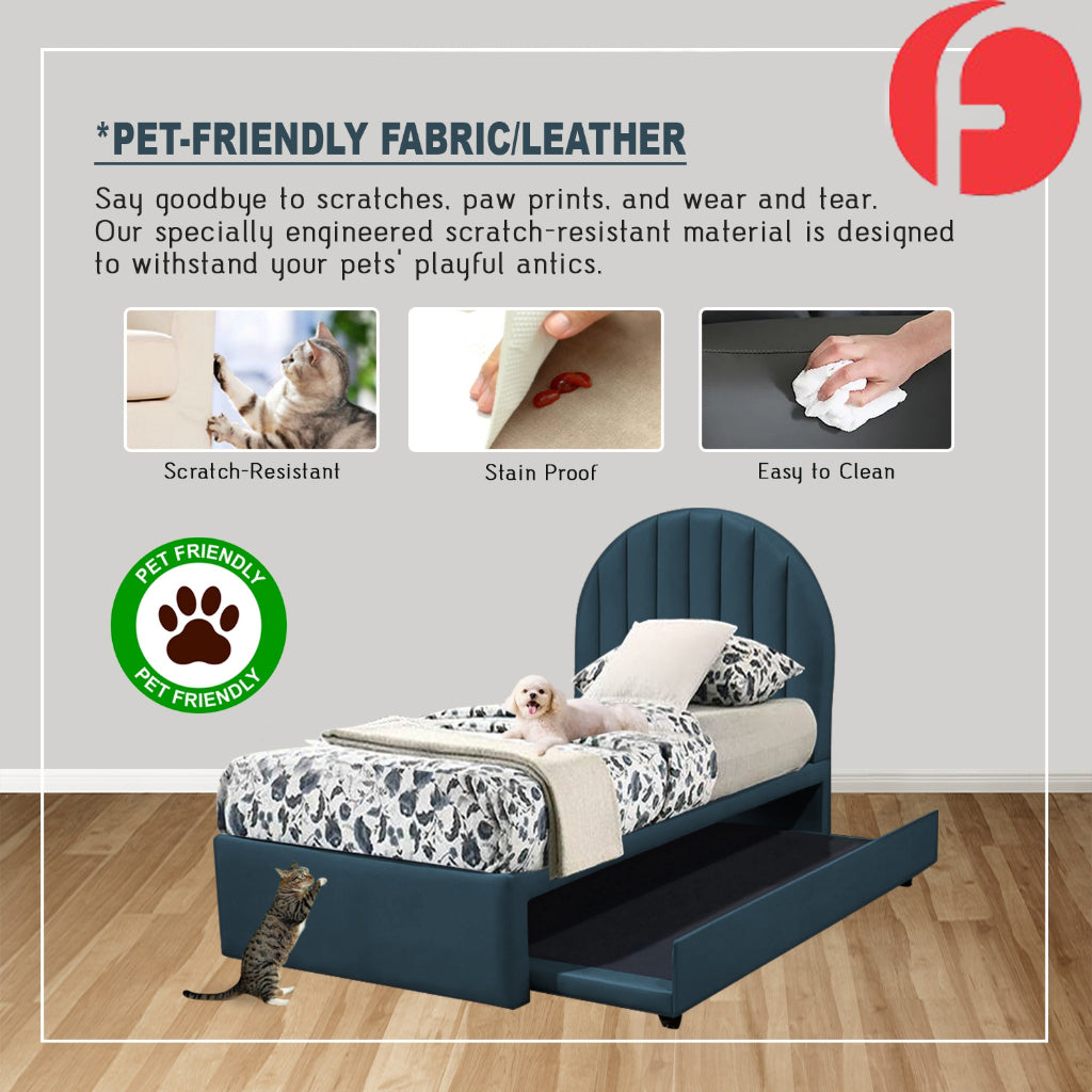 Eilert Single./Super Single Pull-Out Bed Frame w/ PetFriendly & Mattress Option