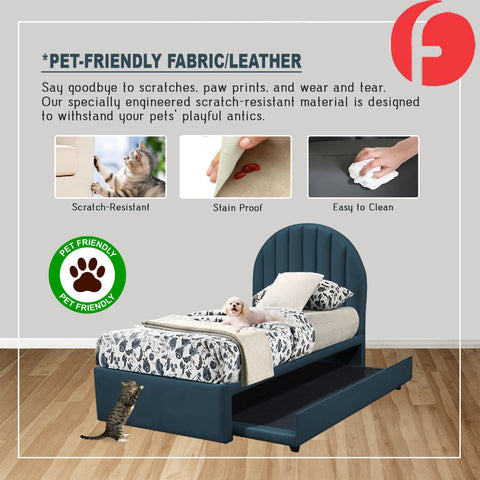 Image of Eilert Single./Super Single Pull-Out Bed Frame w/ PetFriendly & Mattress Option