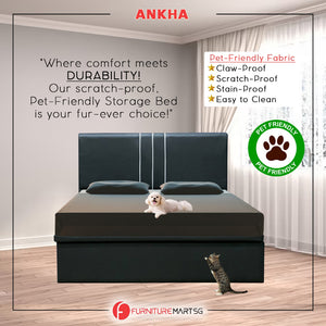 Diomire Ankha 14"/16"/18" SBD Storage Bed Pet Friendly Scratch-proof Fabric 16 Colours -With Mattress Add-On