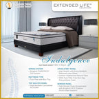 King Koil Indulgence 13.5" Mattress Chiro tech Coil Extended Life Collection - Bundle w/ Pillow - All Sizes