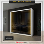 Reyna Series1 5ft/6ft/8ft Sliding Door Wardrobe with Sensor LED Lights