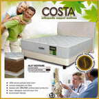 MyLatex COSTA 10" Natural Latex Rubberized Coconut Fibre Mattress - All Sizes Available