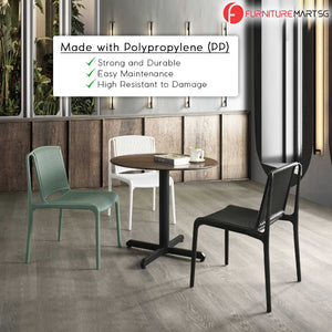 Exton Polypropylene (PP) Dining Chair in Green Colour