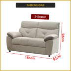 Mikee 2-Seater Recliner Sofa Set - PetFriendly Scratch-Resist