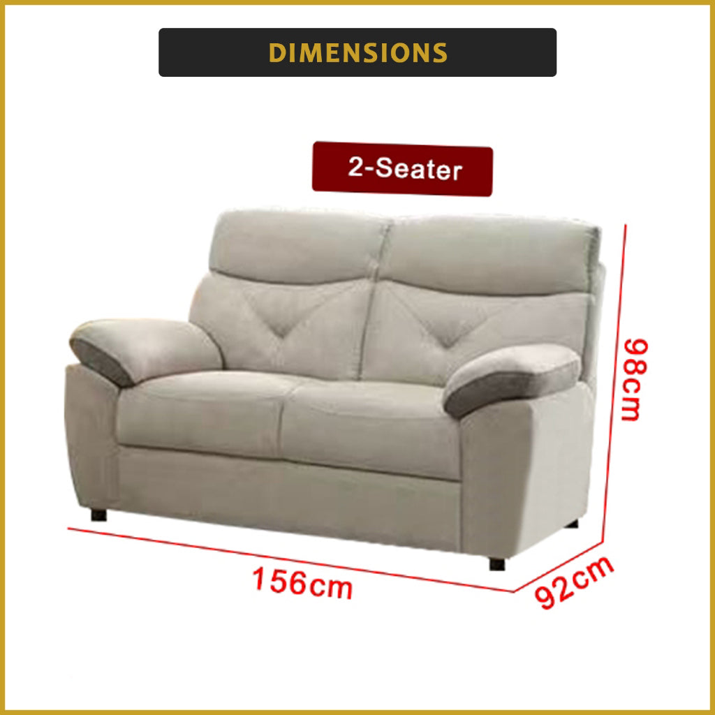 Mikee 2-Seater Recliner Sofa Set - PetFriendly Scratch-Resist