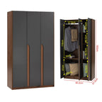 Munich Series 2-Door/3-Door Soft Closing Wardrobe w/ Clothing Rod in 2 Colours