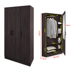 Munich Series 3-Door Soft Closing Wardrobe w/ Mirror Add-On in 4 Colours