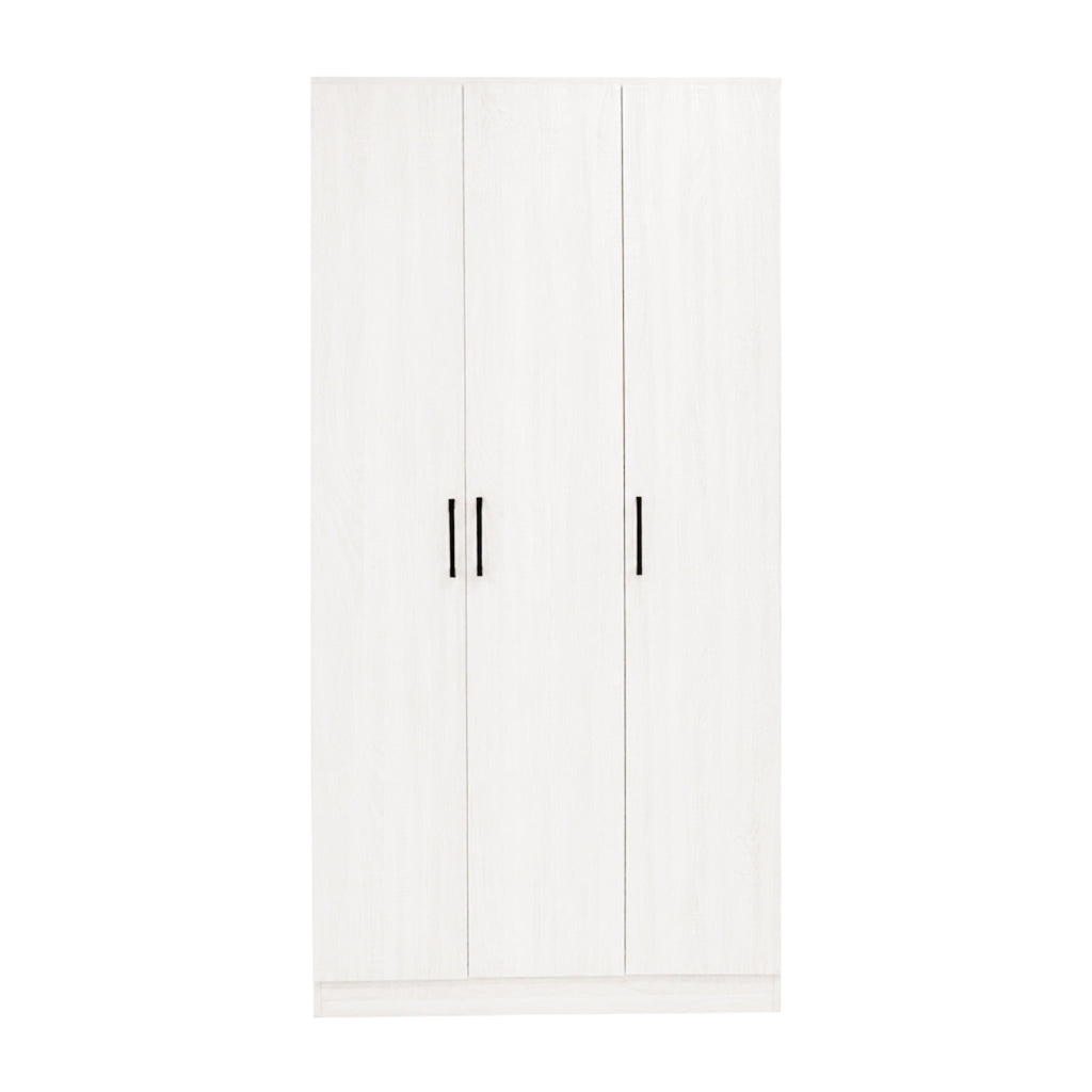 Percy Premium 3 Feet 3 Doors Wardrobe Laminated Back Panel - Free Install