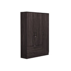 Britain Series 1/2/3/4/5 Doors Tall Wardrobe with Drawers and Top Cabinet in Black Walnut