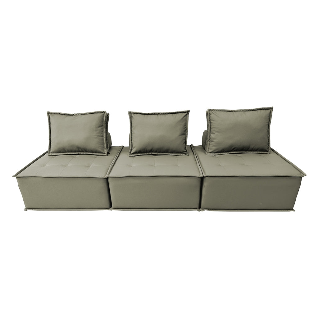 Nikah 1/2/3-Seater L-Shape Sofa Pet-Friendly Scratch Resistant Leather Look Tec Fabric