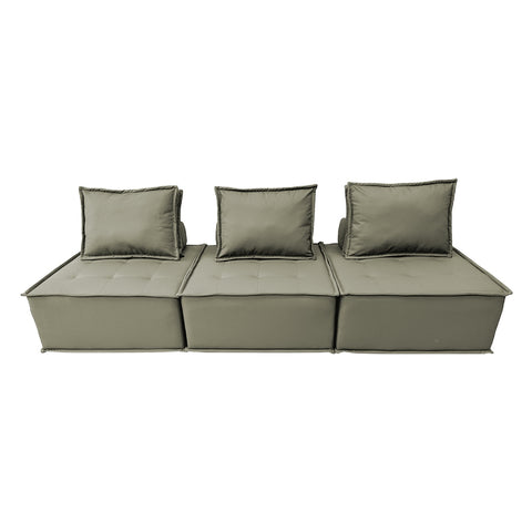 Image of Nikah 1/2/3-Seater L-Shape Sofa Pet-Friendly Scratchproof Leather Look Tec Fabric