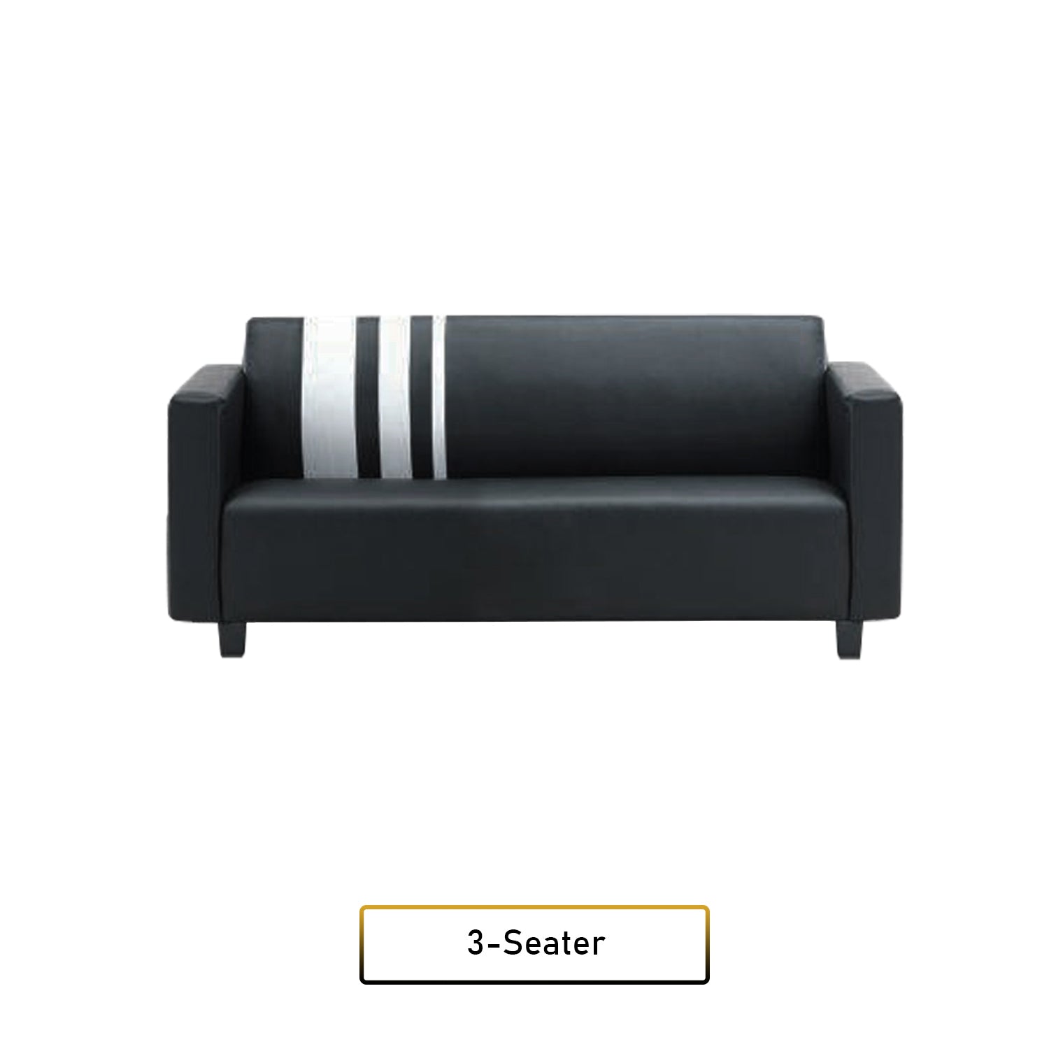 Louis 2/3 Seater Faux Leather Sofa With Ottoman In 6 Colours