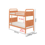 Stella Series12 Solid Mahogany Wood Bunk Bed with Pull-Out Add On Option Single/Super Single Size