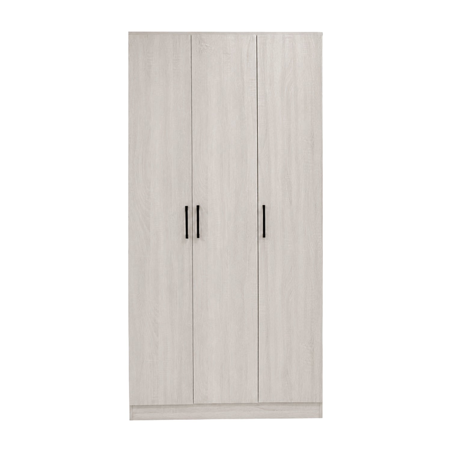 Percy Premium 3 Feet 3 Doors Wardrobe Laminated Back Panel - Free Install