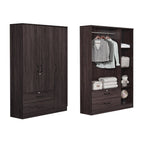 BERLIN Series 1/2/3/4/5 Doors Tall Wardrobe with Drawers and Top Cabinet in 6 Colours