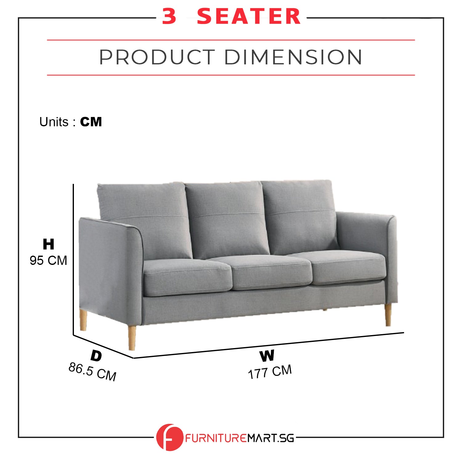 Helo Pet Friendly 1-Seater/2-Seater/3-Seater Sofa Set in 2 Colour Available