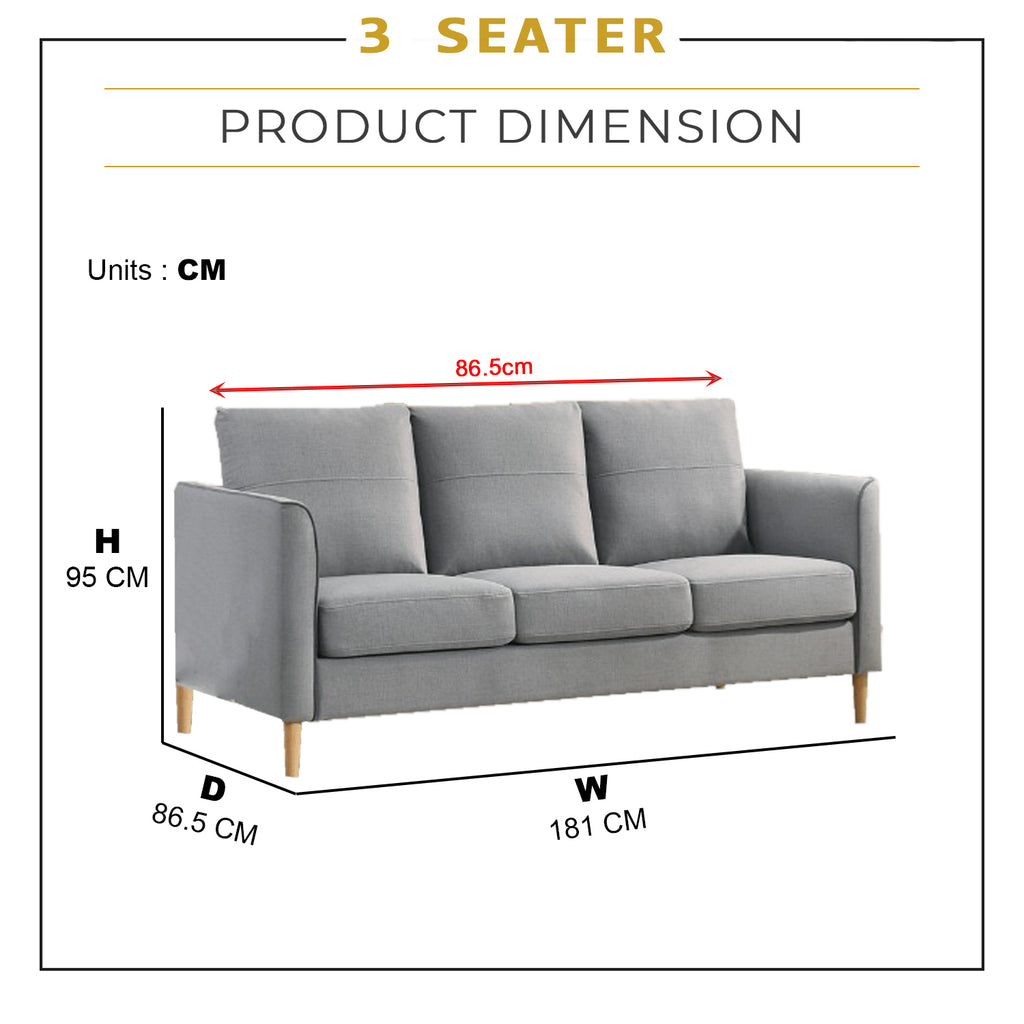 Helo Pet Friendly 1-Seater/2-Seater/3-Seater Sofa Set in 2 Colour Available