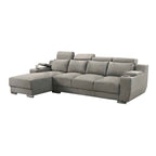 Kiaan Sofa Armrest Storage + Cup Holders 3/4L Shape Sofa Set w/ Pet-Friendly Option