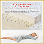 MyLatex LEXINGTON 11" Natural Latex, Coir Fibre Mattress w/ Bamboo Yarn Cover - All Size